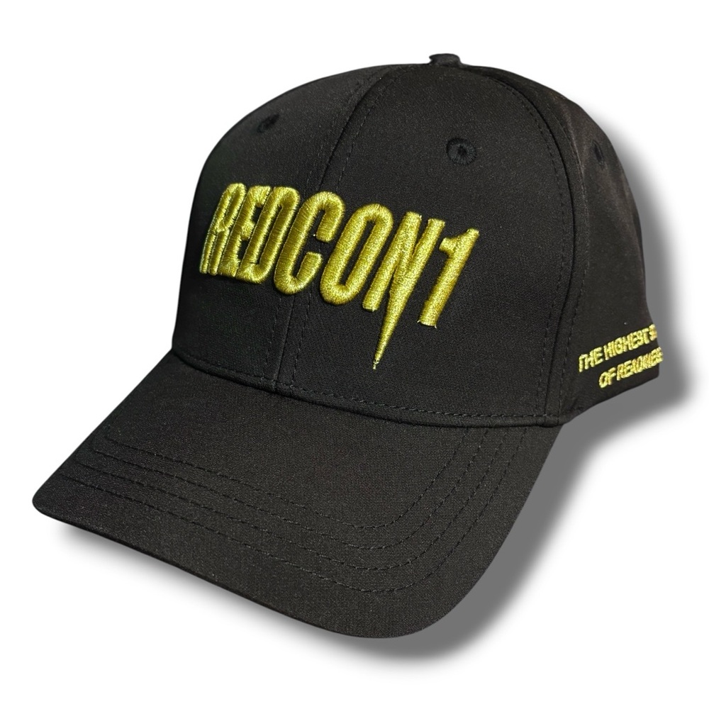 REDCON1 Black & Gold 3D Puff Embroidered Snapback